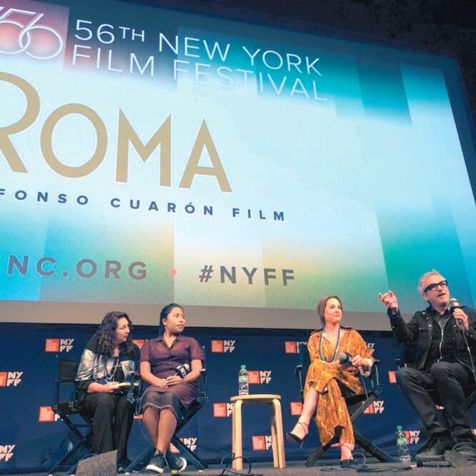 Yalitza Aparicio, Marina de Tavira y Alfonso Cuarón explicaron que ROMA es un filme sobre amor y dolor en la familia. NYFF