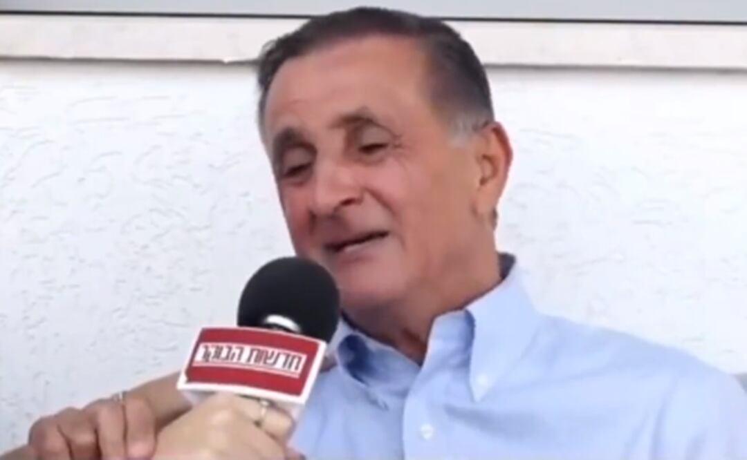 El padre de Noa Argamani, Yaakov Argamani, compartió entre lágrimas que estaba orando por su regreso. Foto: Tomada del video