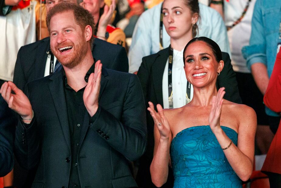 El príncipe Harry, Duque de Sussex, y Meghan, duquesa de Sussex, asisten a la ceremonia de clausura de los Juegos Invictus de 6th, en Duesseldorf, Alemania, del 16 de septiembre de 2023. Foto: EFE