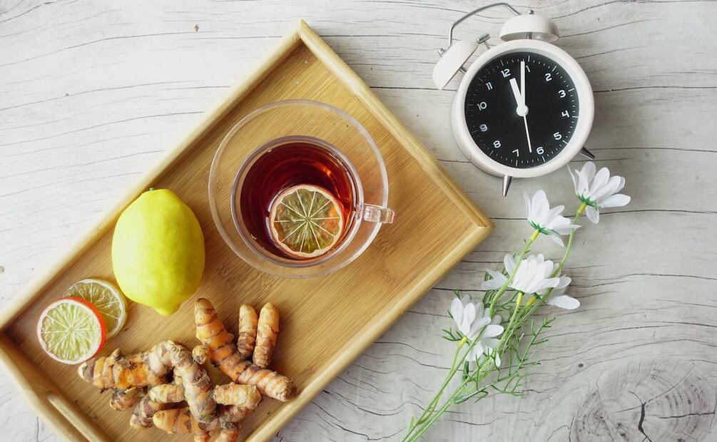 Infusión de cítricos con jengibre y cúrcuma. Foto: Towfiqu barbhuiya/Pexels