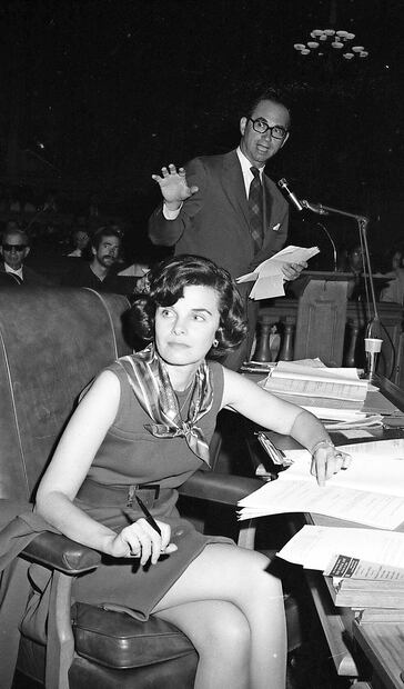 Feinstein, como presidenta de la Junta de Supervisores de San Francisco, en 1973. Foto: Stephanie Maze | AP