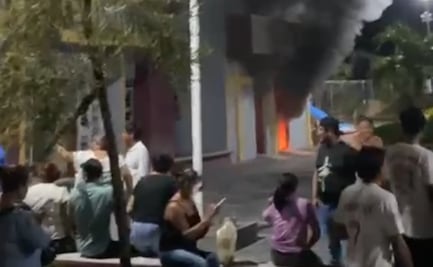 Pobladores queman palacio municipal de Tuxtilla; morenistas denuncian irregularidades en la elección