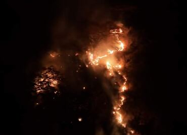 Por incendio, cancelan ascenso de danzantes a Cerro de Culiacán en Guanajuato; fuego ha consumido 480 hectáreas