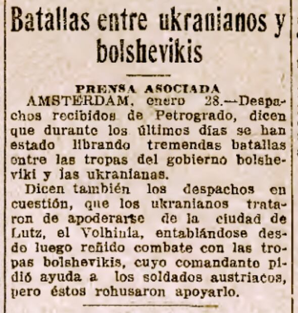 La guerra entre Ucrania y Rusia de 1917 duró 4 años