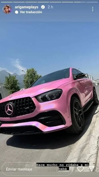 El auto de Ari Gameplays. Fuente: Instagram @arigameplays