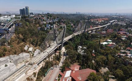 Supervisan obras de último tramo de El Insurgente en CDMX; puente conectará con Santa Fe y las estaciones Vasco de Quiroga y Observatorio