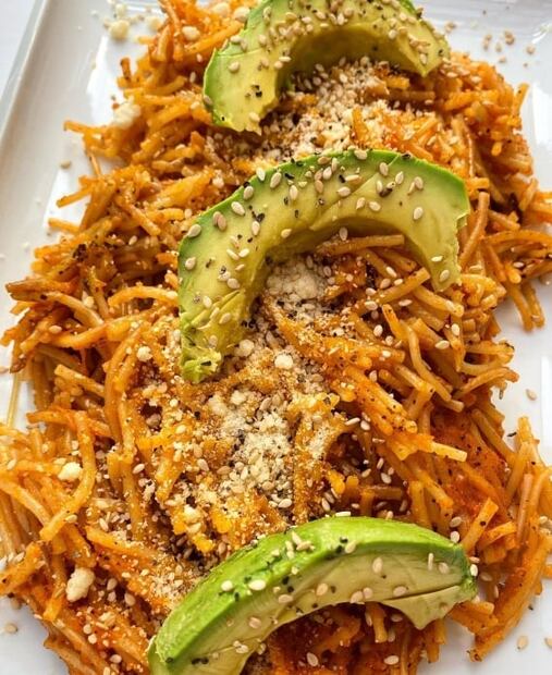Receta: fideo seco