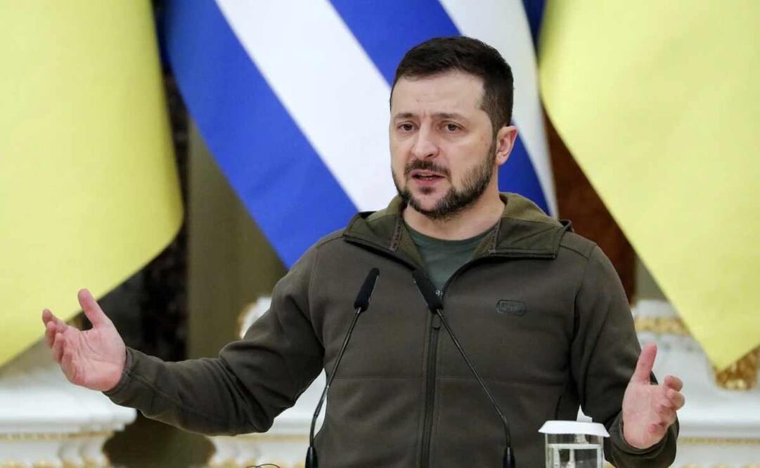 El presidente ucraniano, Volodímir Zelenski, la semana pasada en Kiev. Foto: EFE