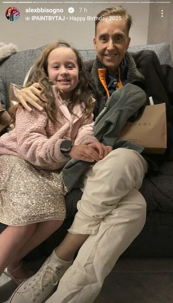 De las últimas fotos de Daniel Bisogno con su hija Michaela.