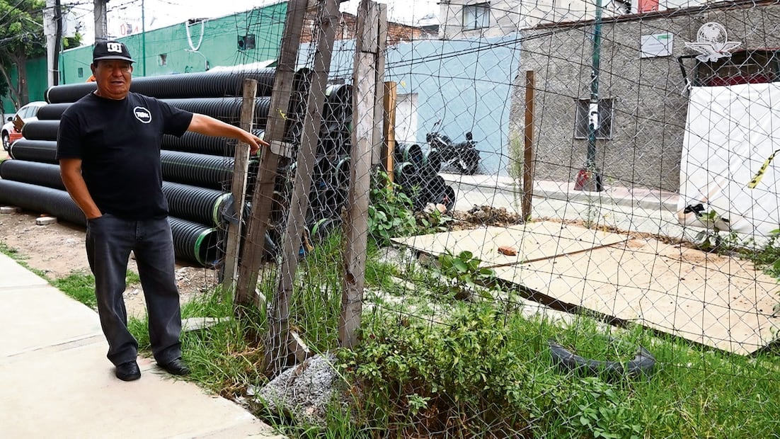 Vecinos de la Unidad Ciudad del Bienestar Tacubaya, en Miguel Hidalgo, dicen sentirse seguros pese a la presencia de una mina. Foto: Diego Prado
