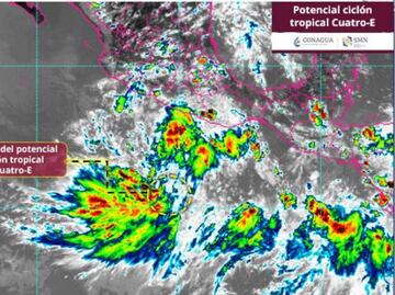 Tormenta tropical Dalila en camino; ciclón Cuatro-E avanza y amenaza a estos estados