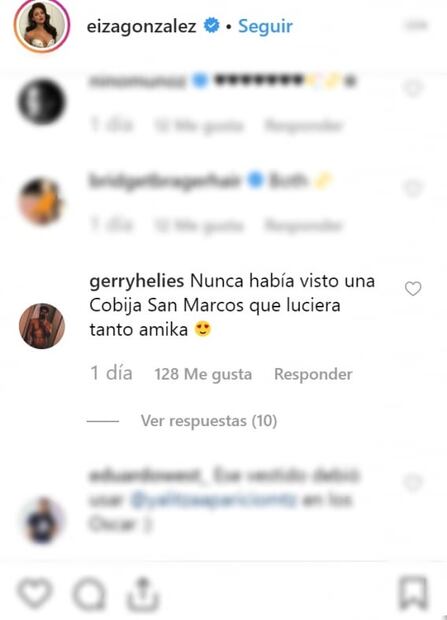 Eiza González se viste con vestido de cobija de San Marcos y se vuelve viral