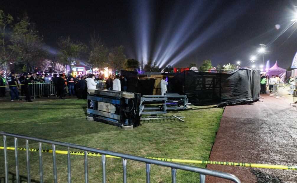 Mueren dos personas en el Festival Axe Ceremonia tras colapso de estructura; Fiscalía de CDMX inicia investigaciones. Foto: de Yaretzy M. Osnaya EL UNIVERSAL