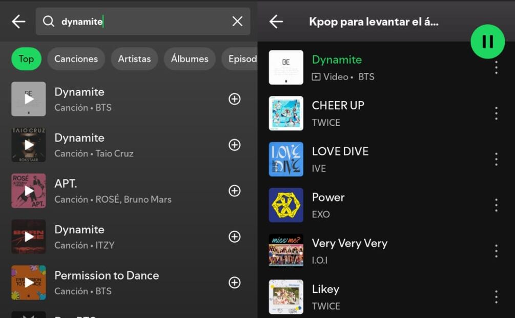 Así puedes usar ChatGPT para crear playlists en Spotify. Imagen: captura de pantalla