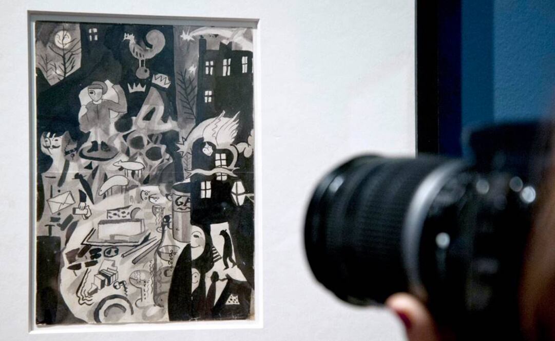 La muestra ofrece evidencia de las aproximaciones al futurismo y el cubismo de Dalí entre los 16 y 19 años. (FOTO: EFE)