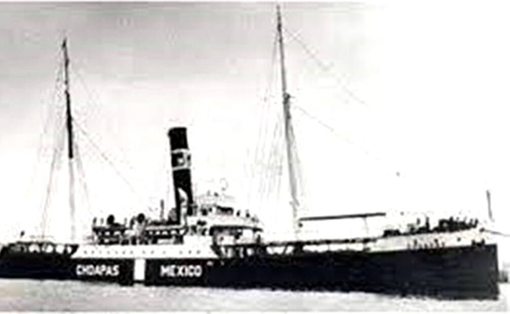 El 27 de junio del 42, dos barcos mexicanos se hundieron por la ofensiva alemana. El segundo fue "Las Choapas". ESPECIAL.