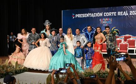 Presentan oficialmente a la Corte Real del Carnaval de Veracruz 2023
