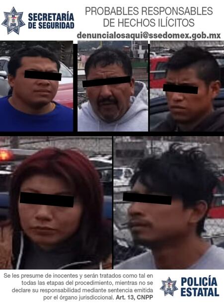 Detienen a 5 con chalecos tácticos con la leyenda de “Familia Michoacana”, armas y droga en Edomex