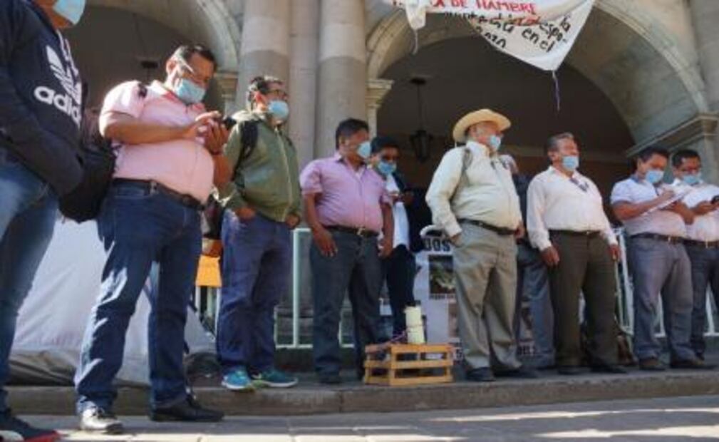 Con ayuno, CNTE en Oaxaca exige plazas sin examen
