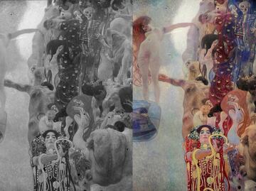 Google Arts & Culture recupera los colores de las “Pinturas de la Facultad”, de Klimt, obras destruidas en la Segunda Guerra Mundial