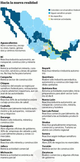 El país está en rojo; 15 entidades van con sus semáforos