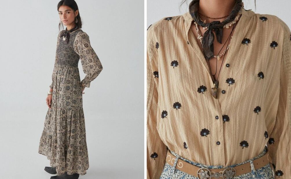 Los maxivestidos son clave en el estilo boho. Foto: Maison Hotel