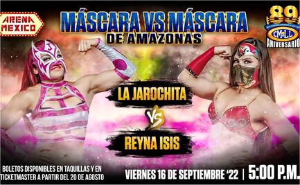 La Jarochita y Reyna Isis, listas para jugarse las máscaras en la Arena México