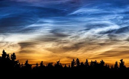 Registran inusual aumento de nubes noctilucentes sobre el Polo Norte