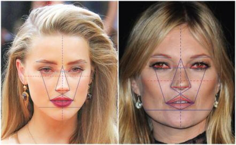 Las famosas que reúnen el rostro femenino perfecto