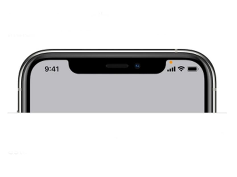 Este es el significado real del punto naranja o verde de tu iPhone