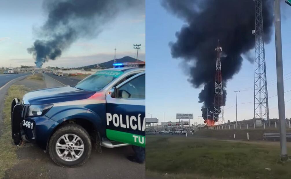 Explota pipa en la autopista, Mexico Tuxpan a la altura de Tulancingo Hidalgo.
Foto: Especial.