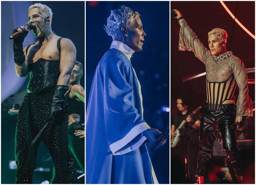 Los outfits de Christian Chávez en su gira con RBD. Fotos: christianchavezreal.