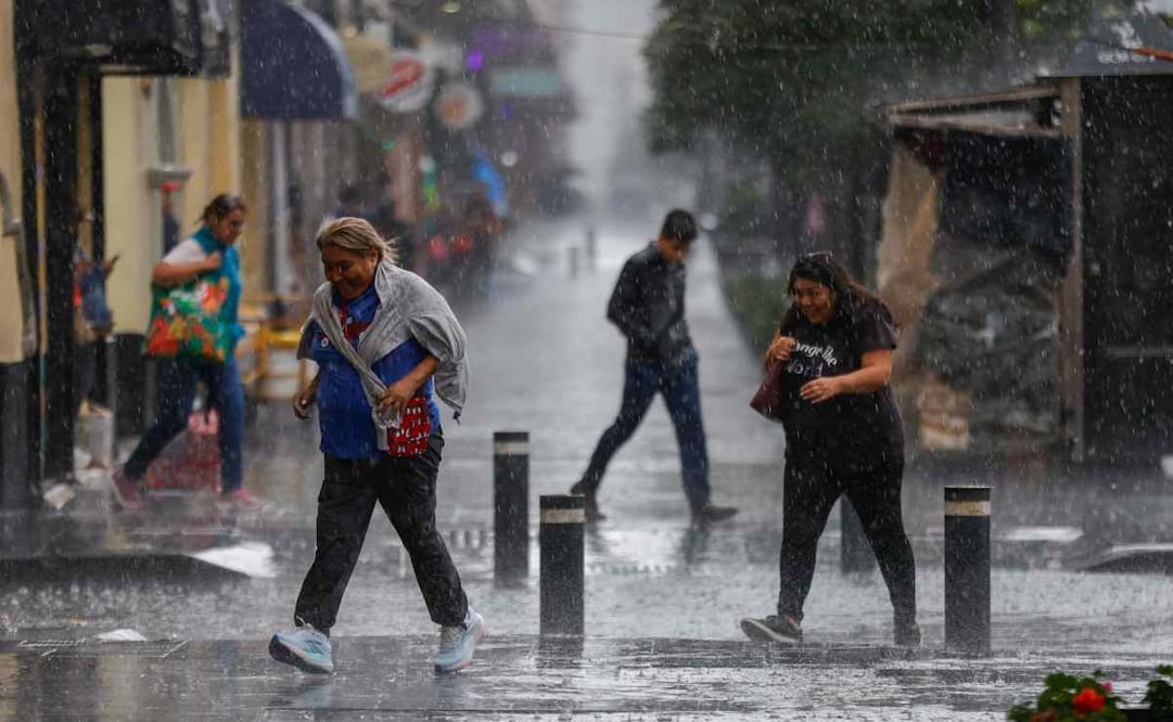 Lluvia en la CDMX. Foto: Diego Simón Sánchez / EL UNIVERSAL
