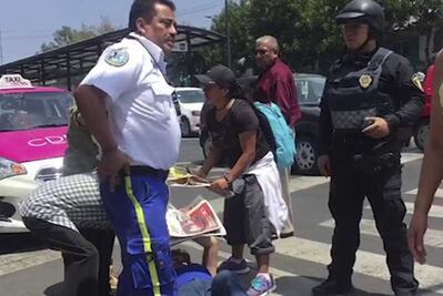 Reportan derrumbes  por sismo en  CDMX y Morelos