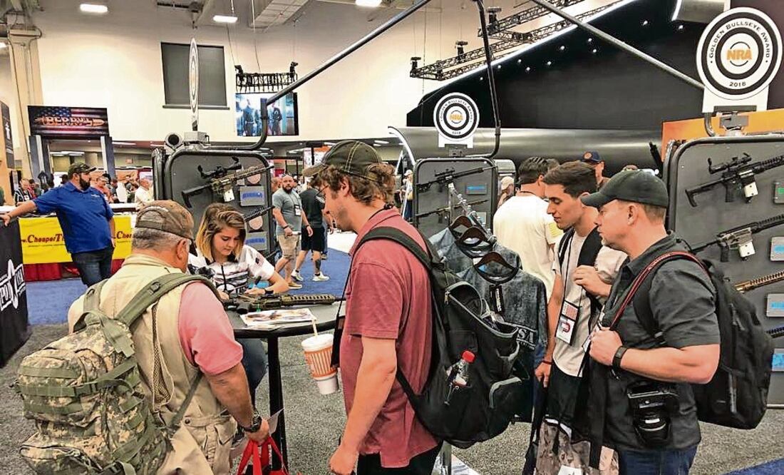 Asistentes a una reunión anual de la NRA en 2018. Cortersía de NRA