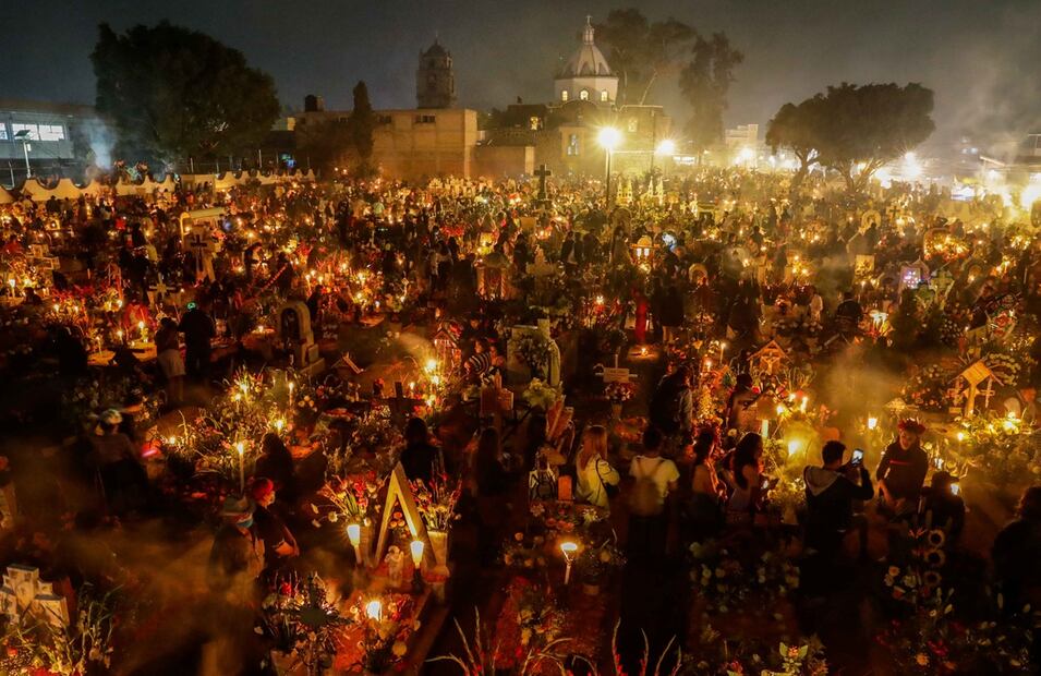 Día de Muertos en Mixquic. Foto: Diego Simón Sánchez / EL UNIVERSAL