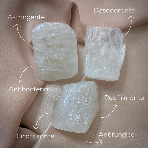 Piedra de alumbre. Fuente: Instagram @piedradealumbre.ec