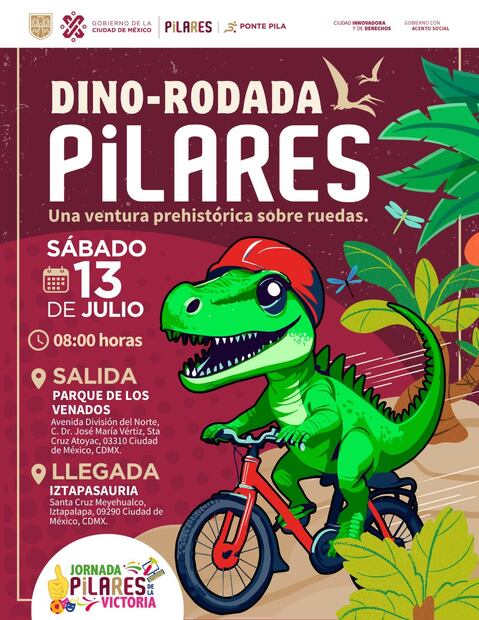 Dinorodada CDMX. Foto: Especial