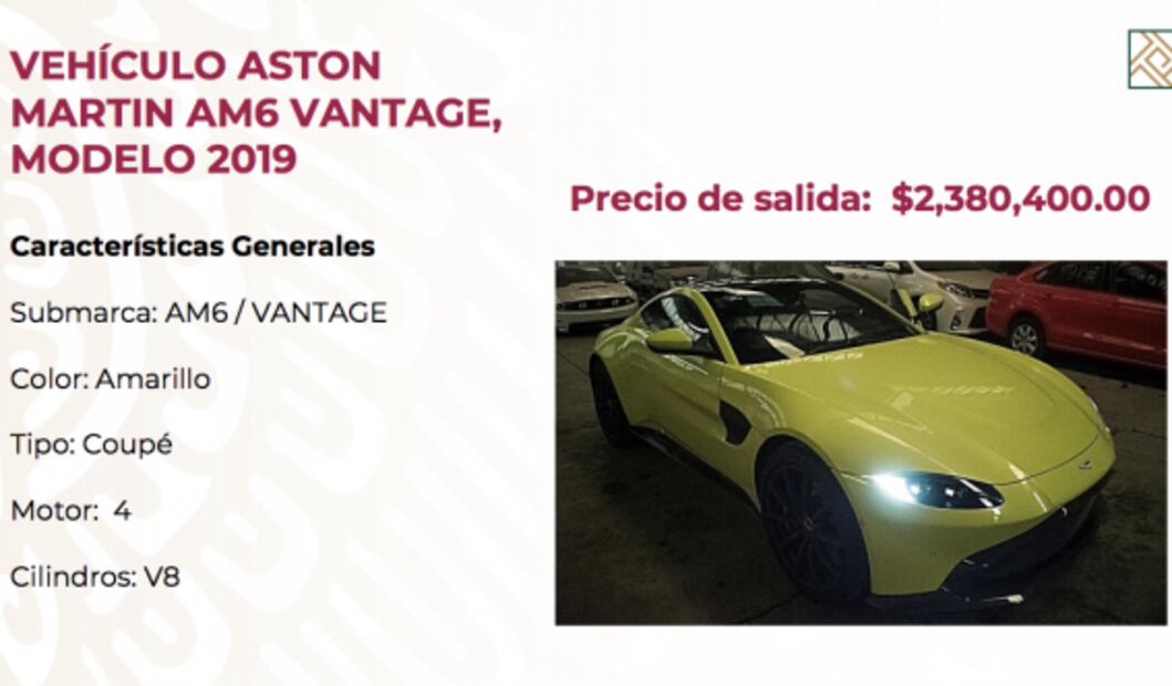 Estos son los autos que subastará AMLO