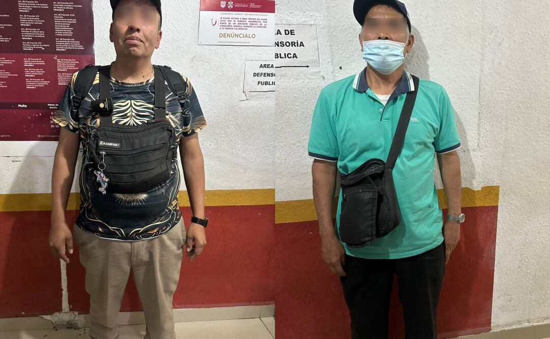 Los detenidos, quienes laboran como franeleros, se encontraban exigiendo el pago por estacionamiento a estudiantes en calles de la alcaldía Cuauhtémoc, CDMX (07/02/2025). Foto: Especial