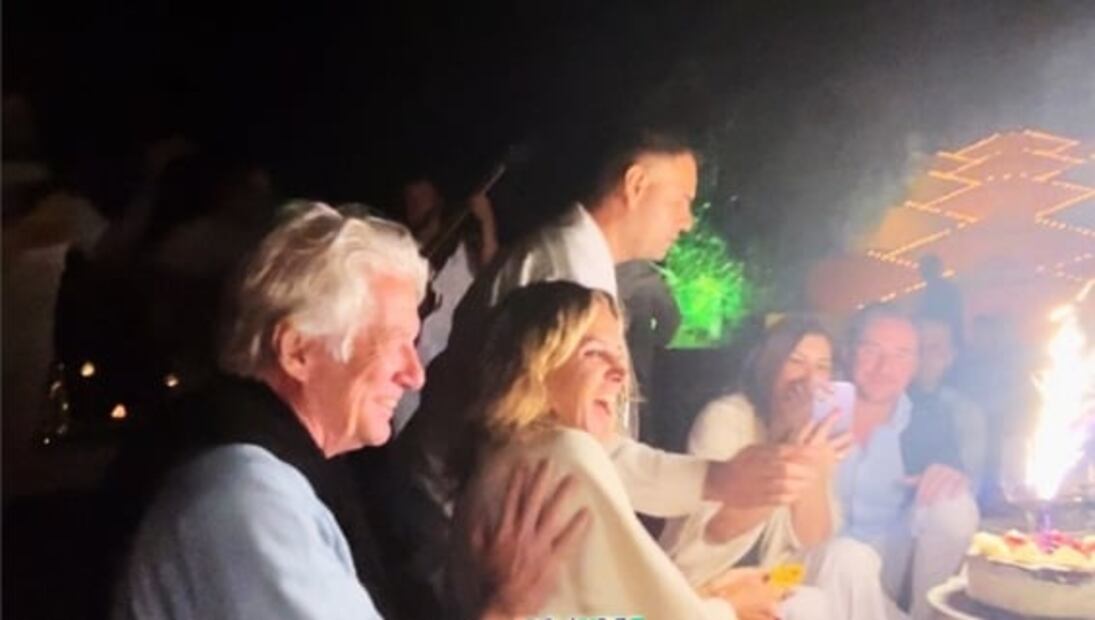 Después del susto, así celebró Richard Gere el cumpleaños de su esposa Alejandra