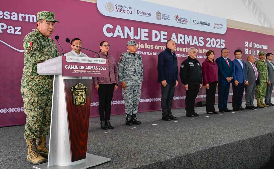 Canje de armas 2025 en el Edomex / Foto: Especial