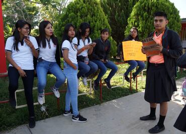 Protestan bachilleres en Oaxaca contra acoso escolar