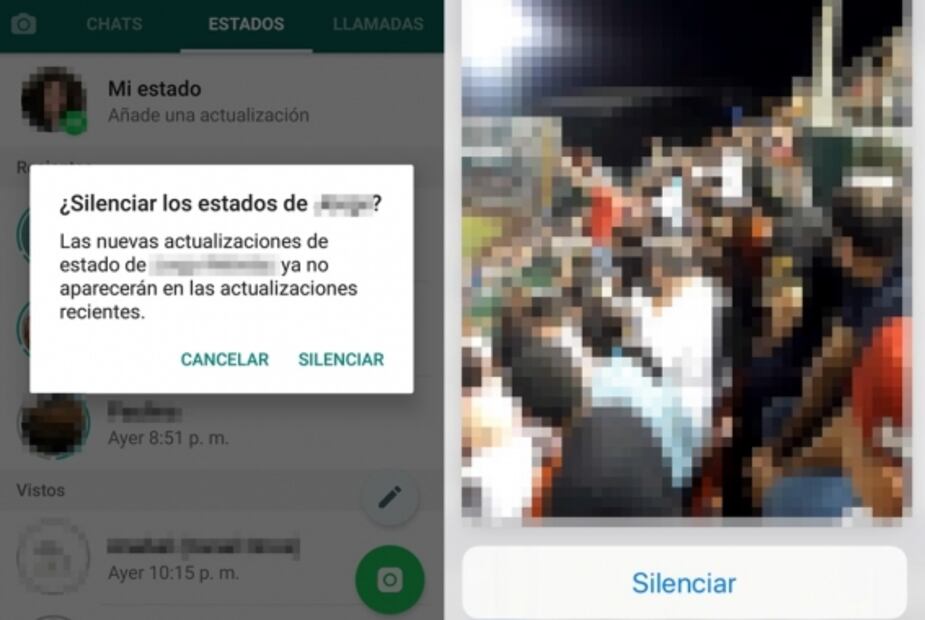 Así puedes silenciar los estados de WhatsApp de un contacto