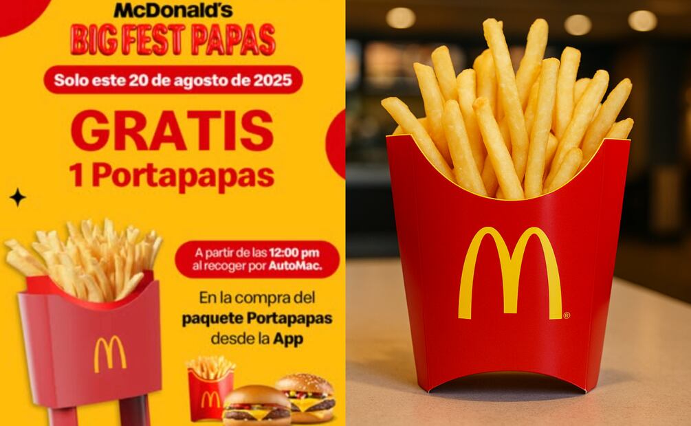 ¿Cómo y cuándo obtener un portapapas de Mc Donald´s?. Foto: Creada con IA y redes
