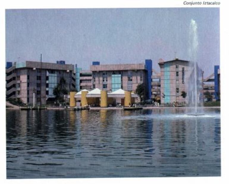 El lago que había en la Unidad Habitacional Iztacalco