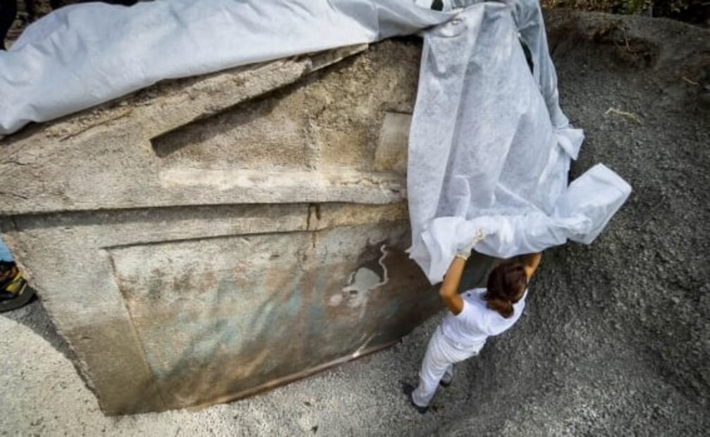 Descubren en Pompeya la única tumba con un cuerpo momificado
