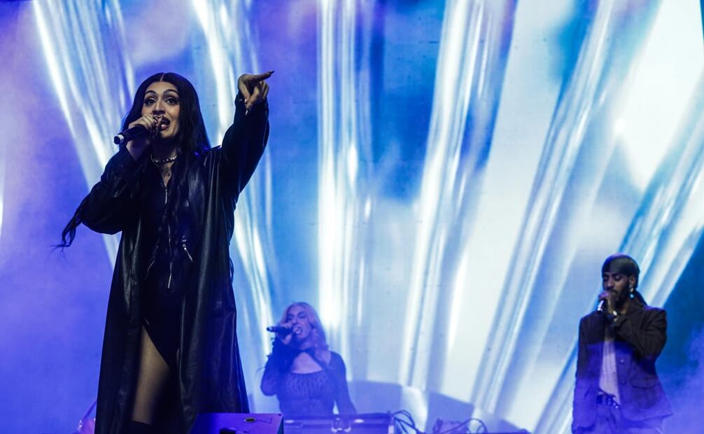 Presentación de la rapera puertorriqueña Villano Antillano durante la primera edición del Festival Hera en el Autódromo Hermanos Rodríguez. Foto: Gabriel Pano/EL UNIVERSAL.