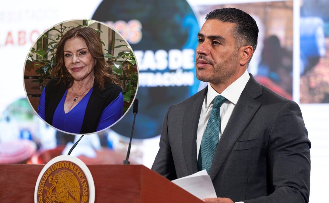 El secretario de Seguridad es hijo de la actriz mexicana María Sorté. Foto: EFE y Gabriel Pano / EL UNIVERSAL