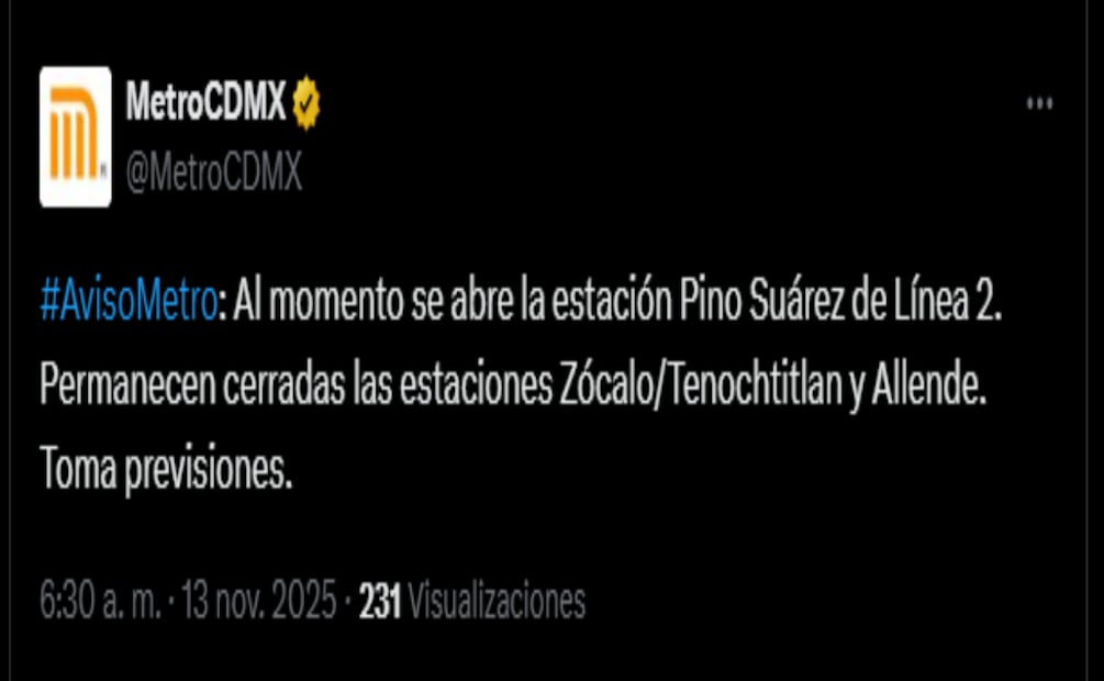 Metro de la CDMX. Foto: Especial